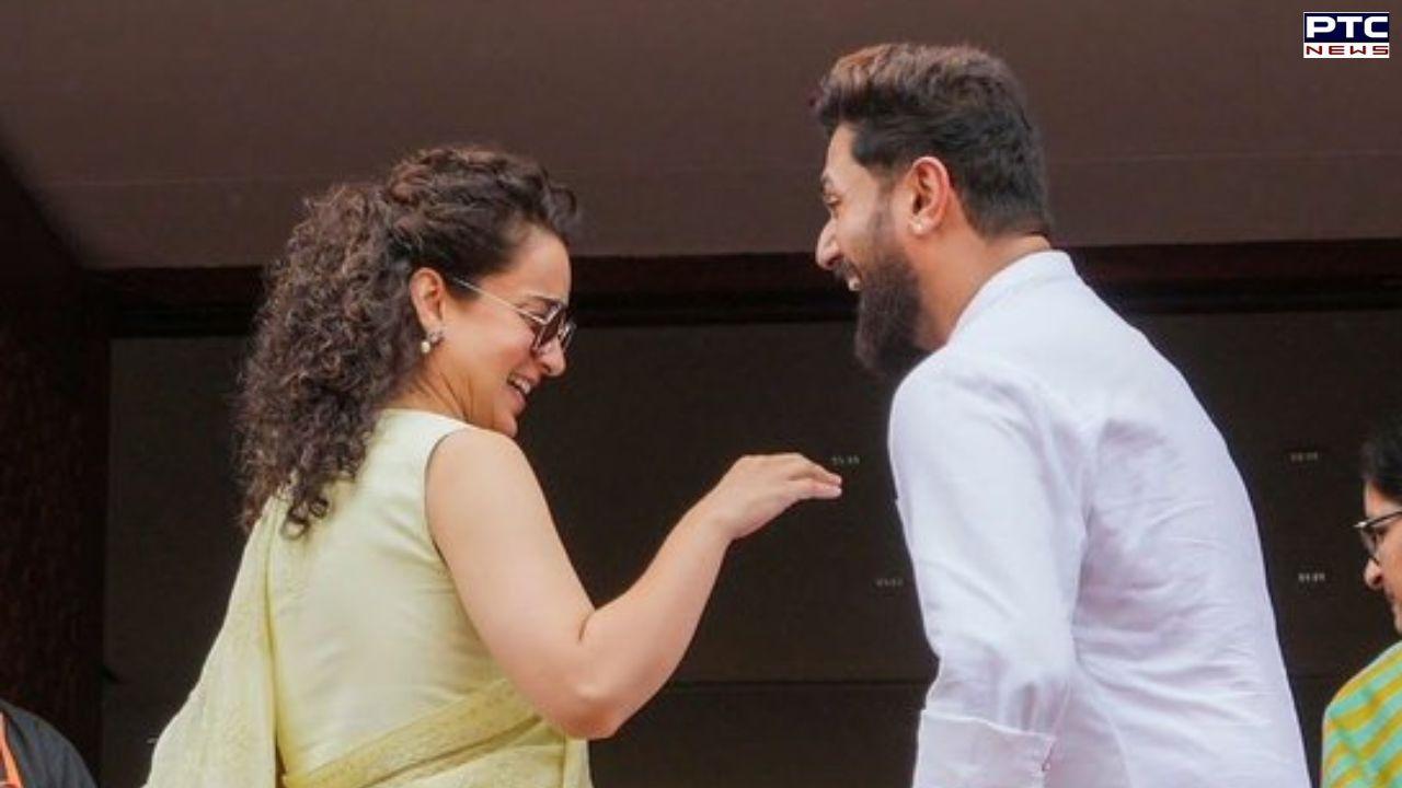 WATCH | Co-actor-turned-MPs Kangana Ranaut, Chirag Paswan share candid moment in Parliament