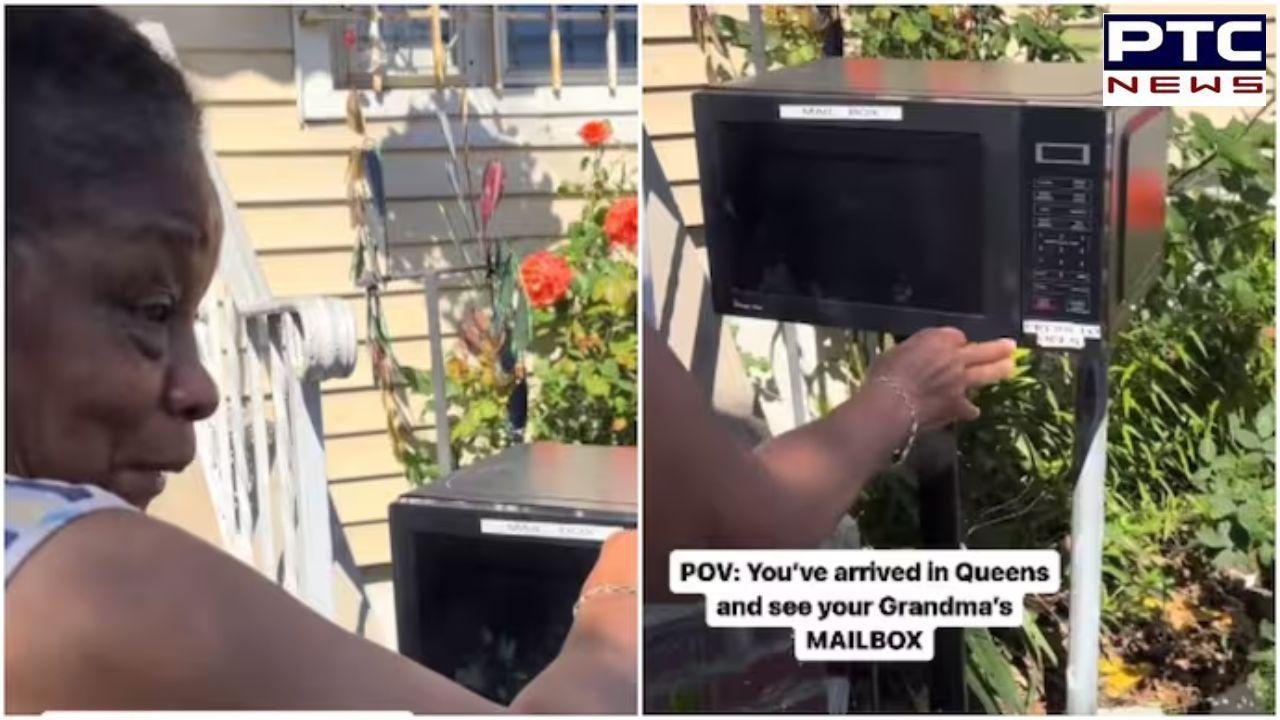 Viral Video: This is how elderly woman turns old mircrowave into ingenious mailbox