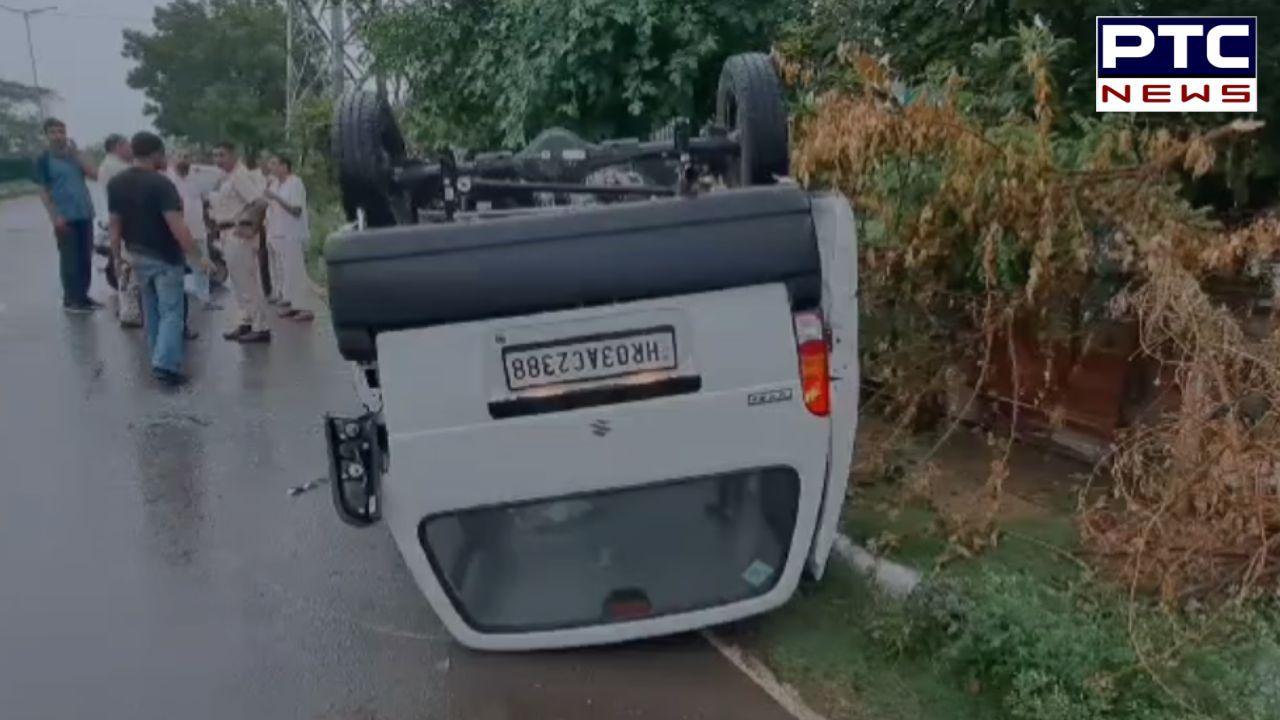 Panchkula Accident : ਸਕੂਲੀ ਬੱਚਿਆਂ ਨੂੰ ਲੈ ਕੇ ਜਾ ਰਹੀ ਵੈਨ ਪਲਟੀ, 4 ਬੱਚੇ ਜ਼ਖ਼ਮੀ