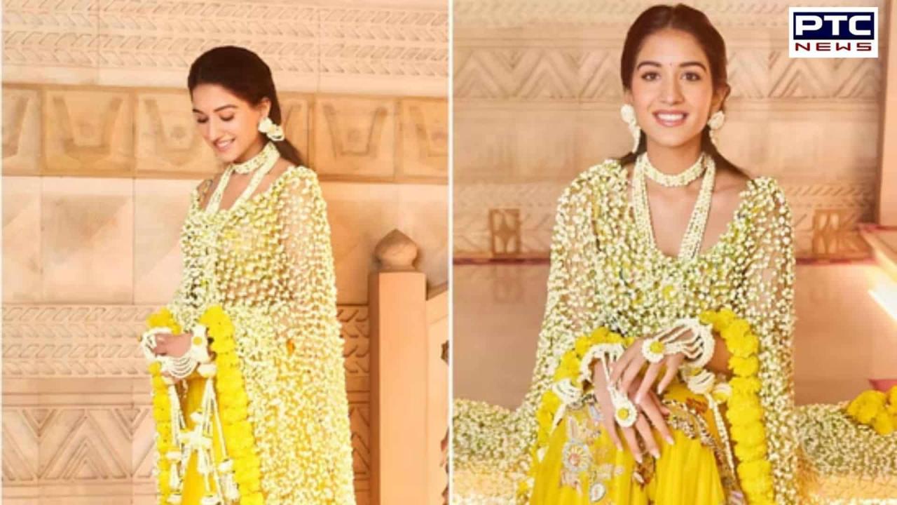 Radhika Merchant embraces Shakuntala style with 'phool dupatta' for haldi ceremony; Sonam Kapoor praises, 'simple is always winner'