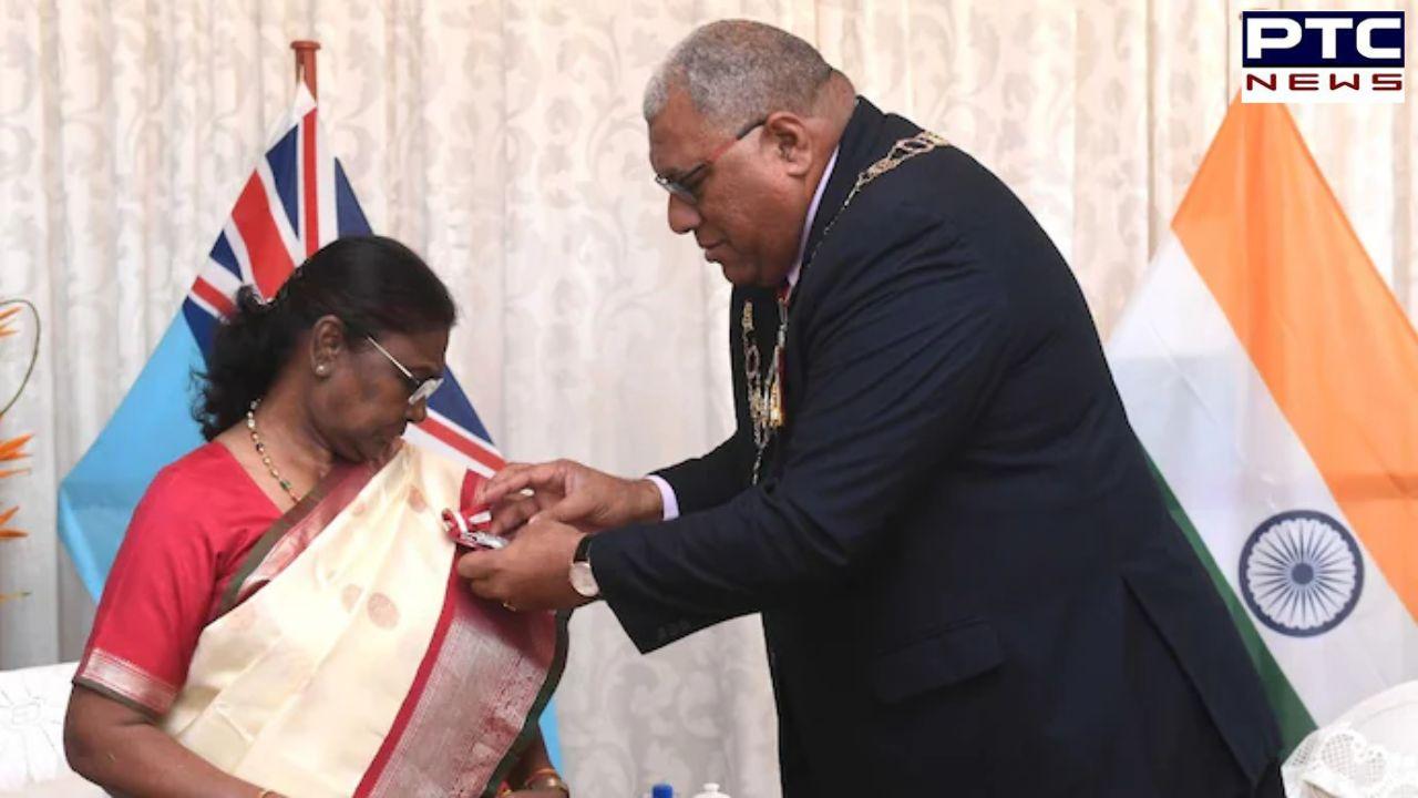 President Droupadi Murmu conferred with 'The Order of Fiji', highest civilian award