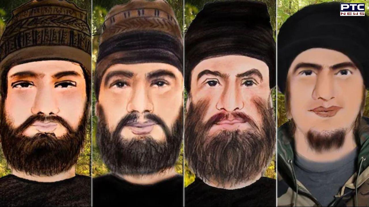 J&K Police release sketches of 4 terrorists, Rs 5 lakh cash reward announced