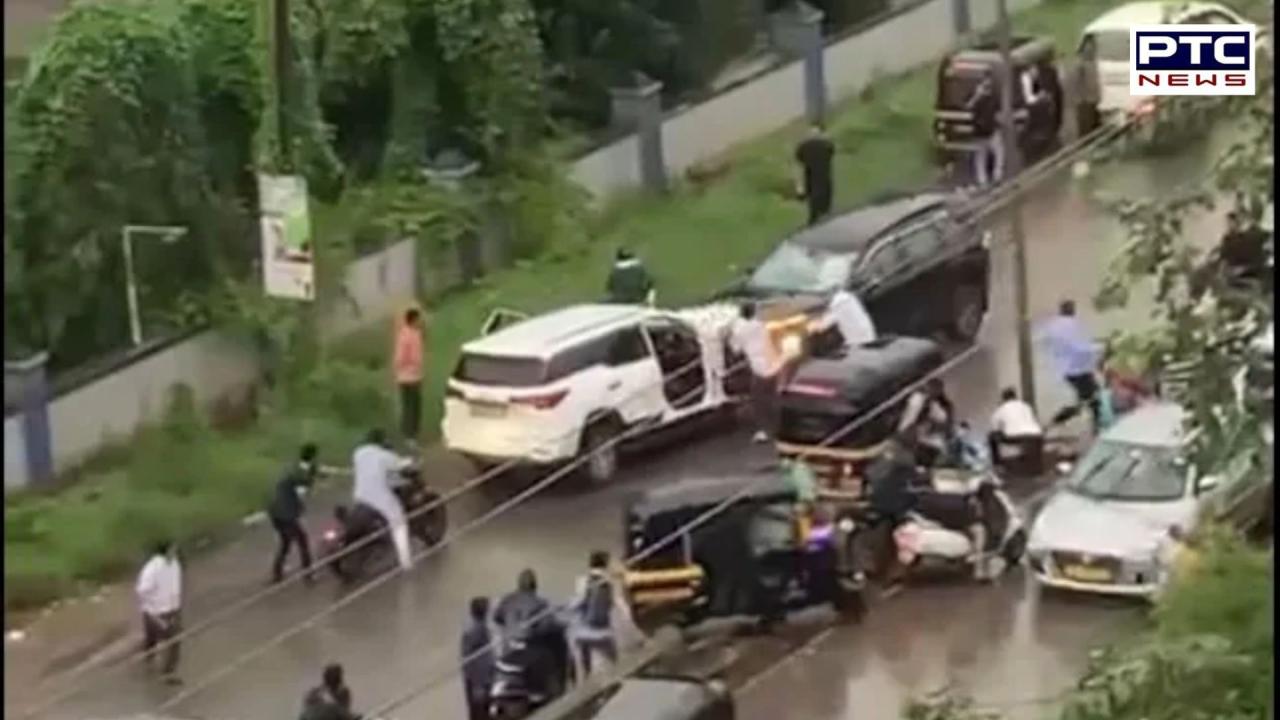 Thane road rage: Tata Harrier rams Fortuner twice, child's screams heard during incident