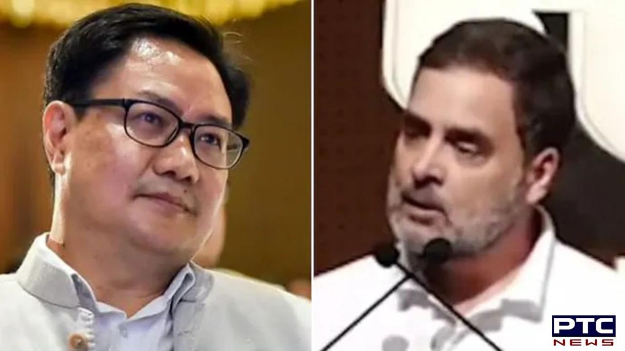 Kiren Rijiju criticises Rahul Gandhi's 'no SC/ST in Miss India' remark with 'bal budhi' comment