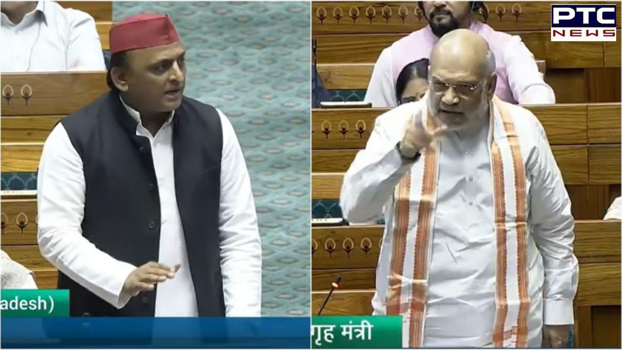 War of words between Amit Shah and Akhilesh Yadav over Waqf Bill in Lok Sabha