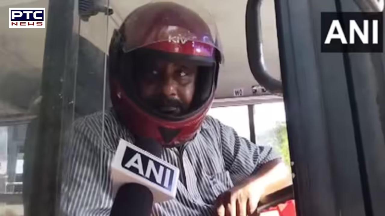 Bengal Bandh: State bus drivers wear helmets as they resume duty during BJP's Bengal bandh