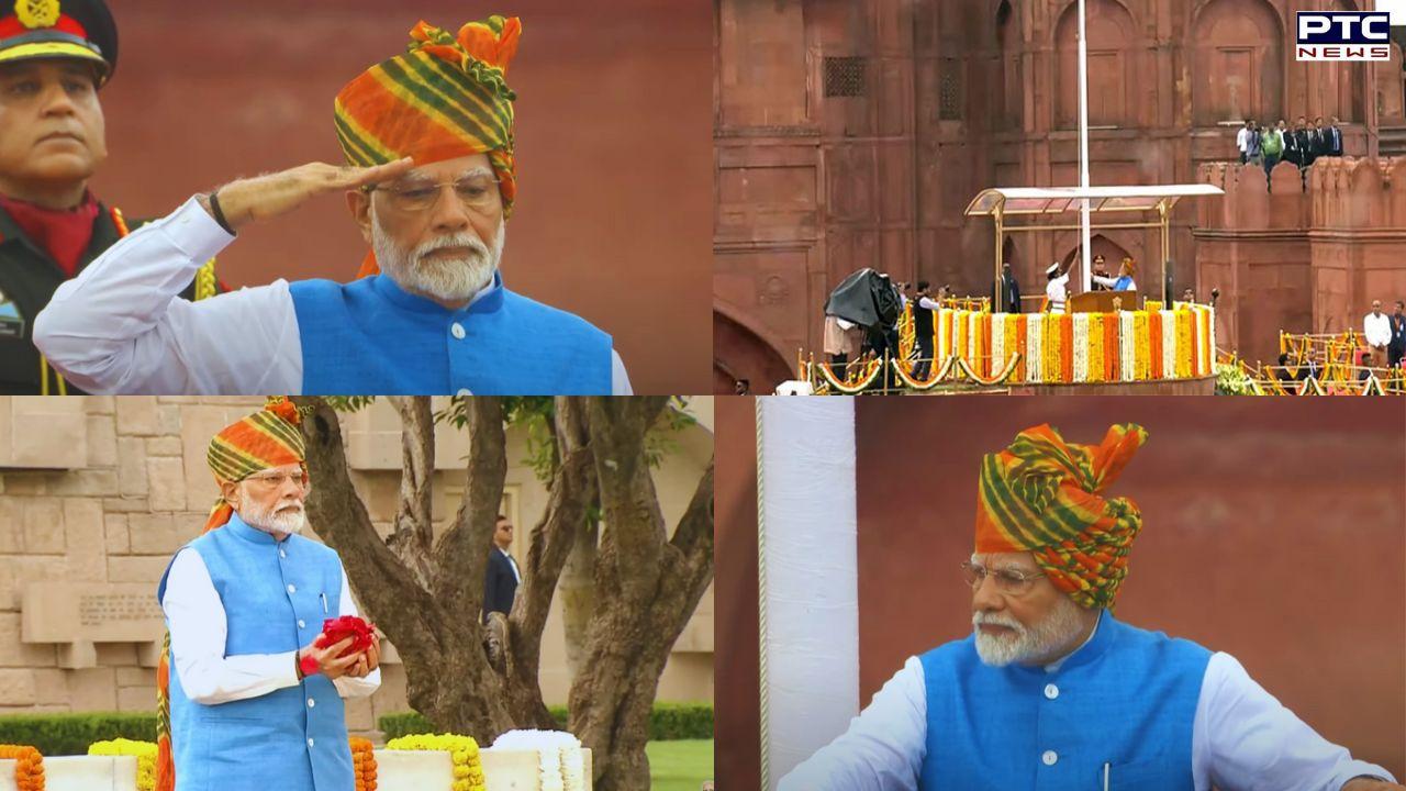 PM Modi Wore Special Turban : ਪੀਐੱਮ ਮੋਦੀ ਨੇ ਆਜ਼ਾਦੀ ਦਿਹਾੜੇ 'ਤੇ ਪਹਿਨੀ ਖਾਸ ਪੱਗ, ਜਾਣੋ ਕੀ ਹੈ ਉਨ੍ਹਾਂ ਦੀ ਪੱਗ ਦੀ ਖਾਸੀਅਤ