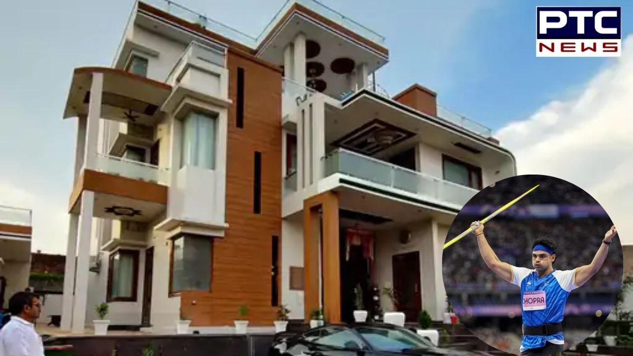 Neeraj Chopra House : ਲਗਜ਼ਰੀ ਕਾਰਾਂ ਤੇ ਮੋਟਰਸਾਈਕਲ, 'ਗੋਲਡਨ ਬੁਆਏ' ਨੀਰਜ ਚੋਪੜਾ ਦਾ ਆਲੀਸ਼ਾਨ ਘਰ ਦੇਖ ਕੇ ਉੱਡ ਜਾਣਗੇ ਹੋਸ਼ !