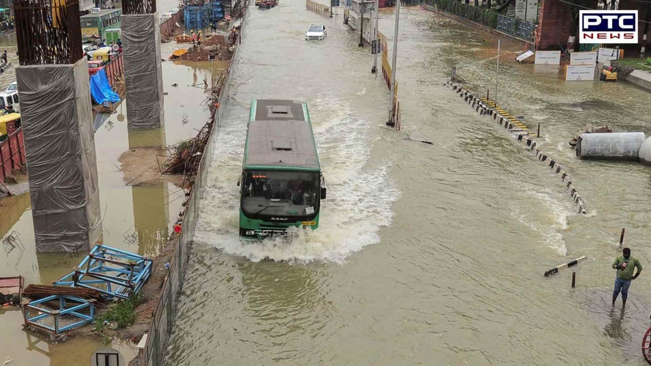 Heavy rains batter Bengaluru, causing massive traffic jams and widespread waterlogging