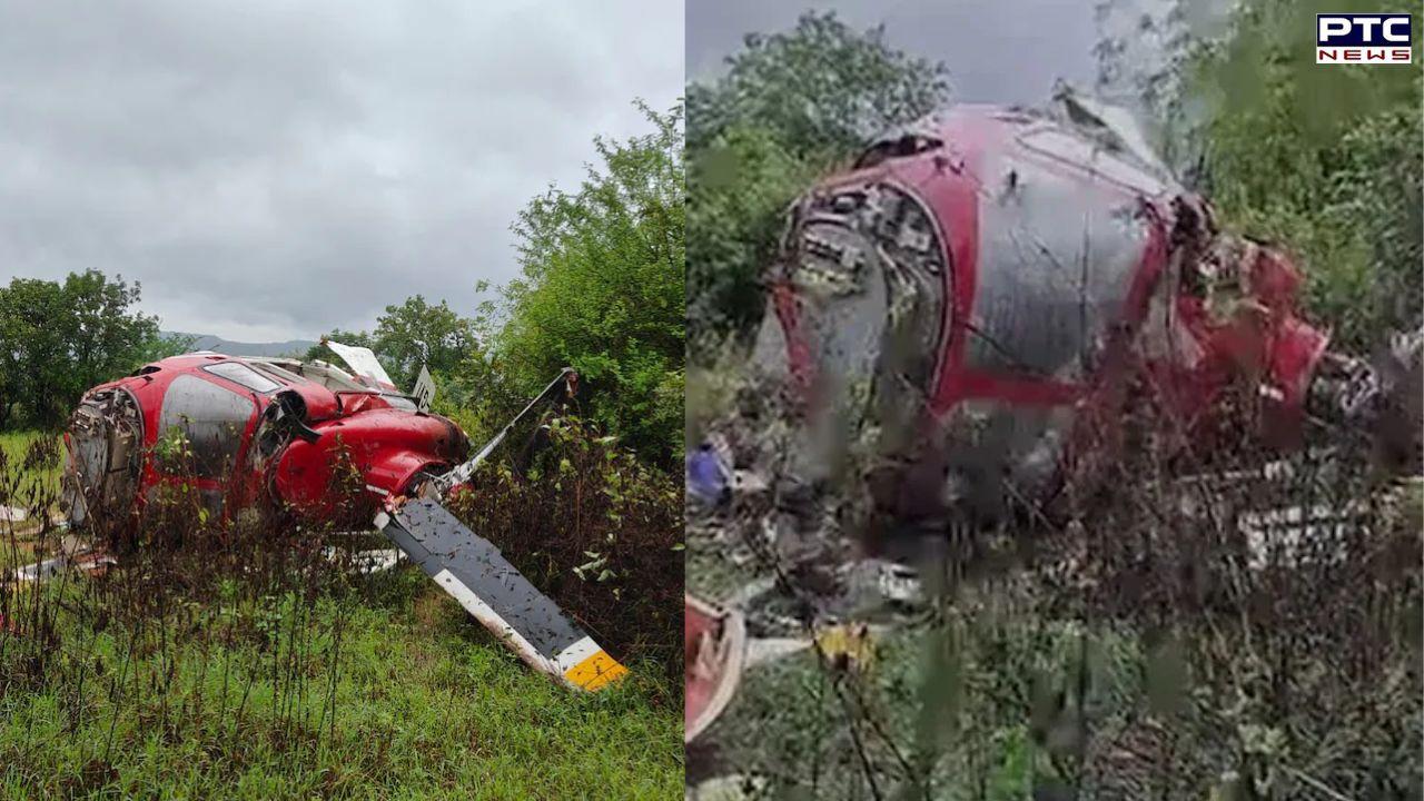 Helicopter with 4 onboard crashes amid heavy rainfall in Pune; captain injured