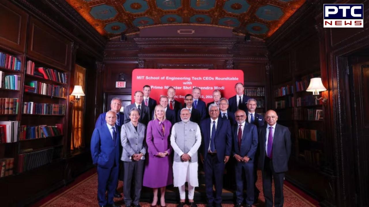 PM Modi discusses AI and semiconductors with tech CEOs, including Google's Sundar Pichai