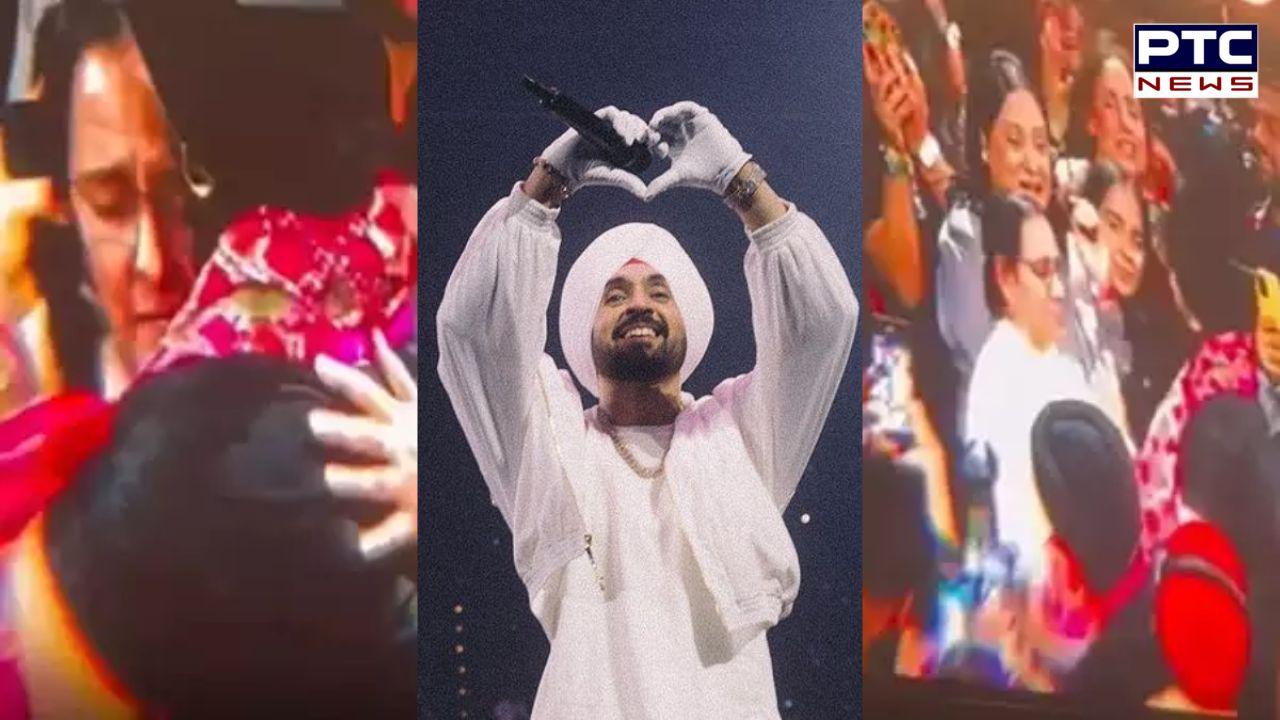 Diljit Dosanjh Concert : ਦਿਲਜੀਤ ਦੋਸਾਂਝ ਨੇ ਪਹਿਲੀ ਵਾਰ Live ਸ਼ੋਅ 'ਚ ਆਪਣੀ ਮਾਂ ਅਤੇ ਭੈਣ ਨੂੰ ਪਾਈ ਜੱਫੀ, ਵੇਖੋ ਭਾਵੁਕ ਕਰਨ ਵਾਲੀ ਵੀਡੀਓ