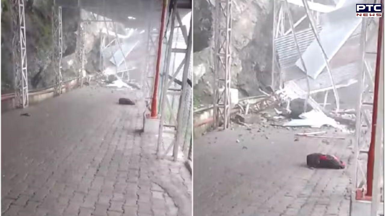 Vaishno Devi landslide: 2 killed, one injured as landslide hits Vaishno Devi track in Katra