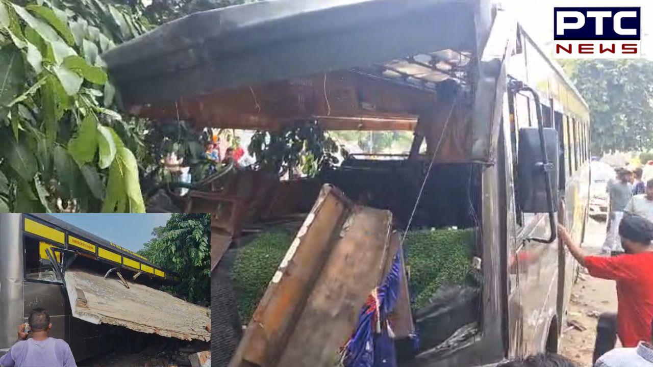 Bus Accident : ਬੱਸ ਦੀ ਬ੍ਰੇਕ ਫੇਲ੍ਹ ਹੋਣ ਕਾਰਨ ਵਾਪਰਿਆ ਭਿਆਨਕ ਹਾਦਸਾ, 3 ਦੀ ਮੌਤ, ਦੇਖੋ ਸੀਸੀਟੀਵੀ