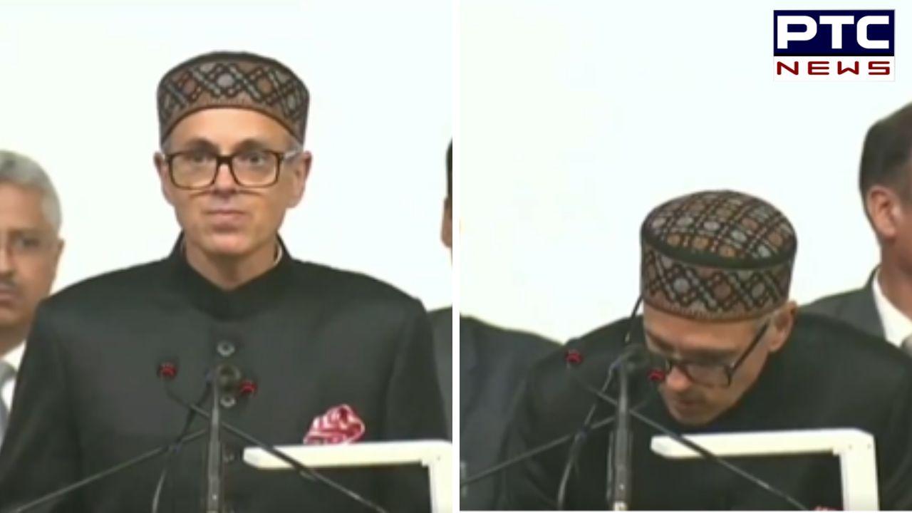 Omar Abdullah Oath Ceremony : ਉਮਰ ਅਬਦੁੱਲਾ ਬਣੇ ਜੰਮੂ-ਕਸ਼ਮੀਰ ਦੇ ਮੁੱਖ ਮੰਤਰੀ, ਦੂਜੀ ਵਾਰ ਚੁੱਕੀ ਅਹੁਦੇ ਦੀ ਸਹੁੰ