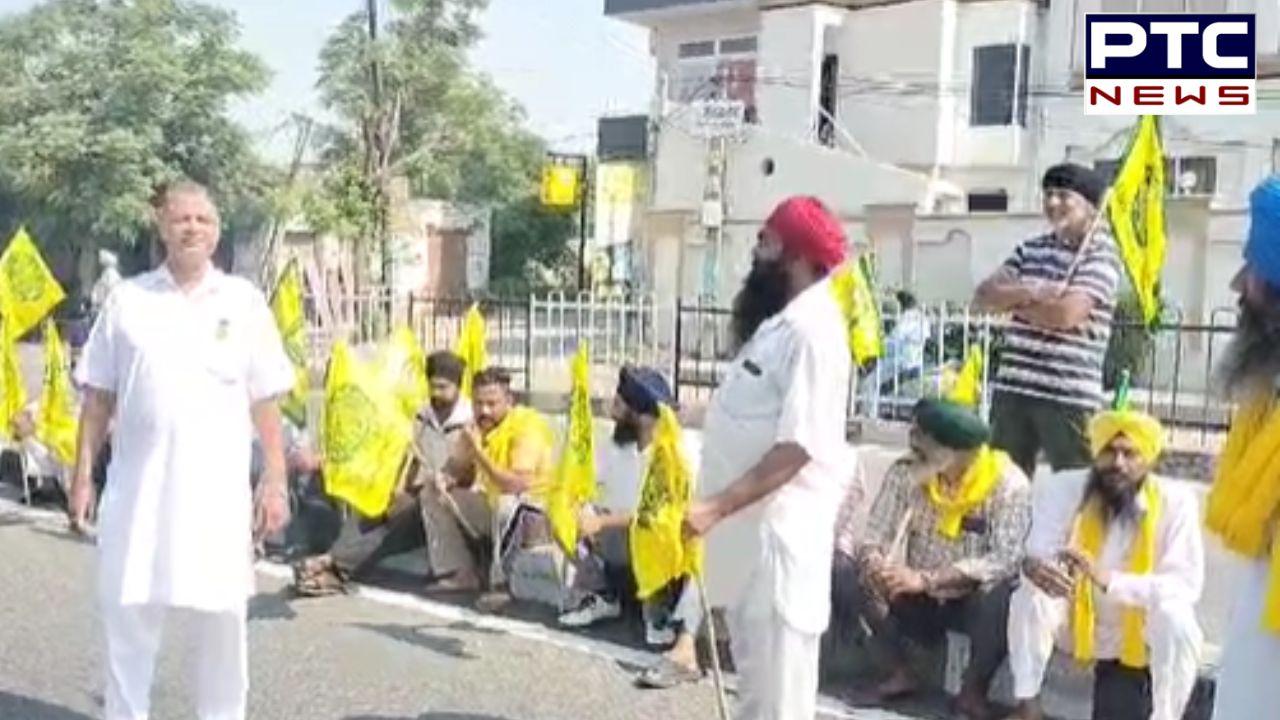 Farmer protests in Punjab: Road traffic blocked as farmers push for key demands