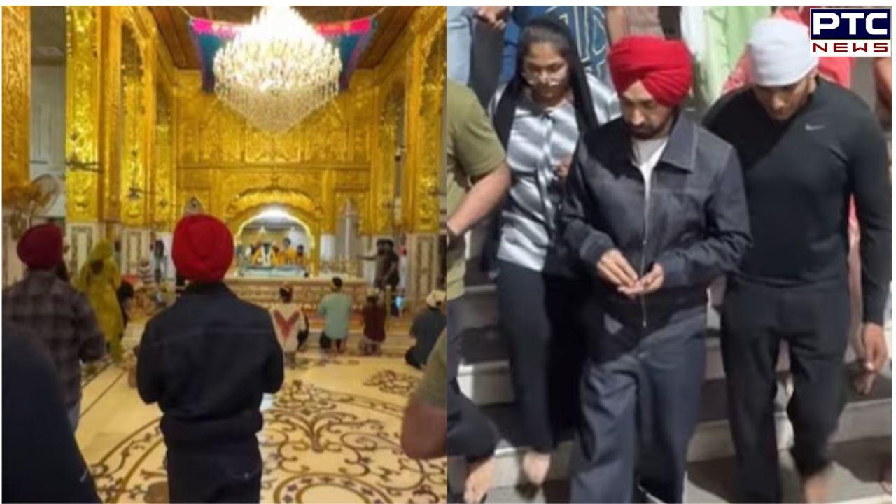 Diljit Dosanjh Delhi concert: Diljit Dosanjh in India for Dil-Luminati tour, visits Gurdwara Bangla Sahib|  Watch Video