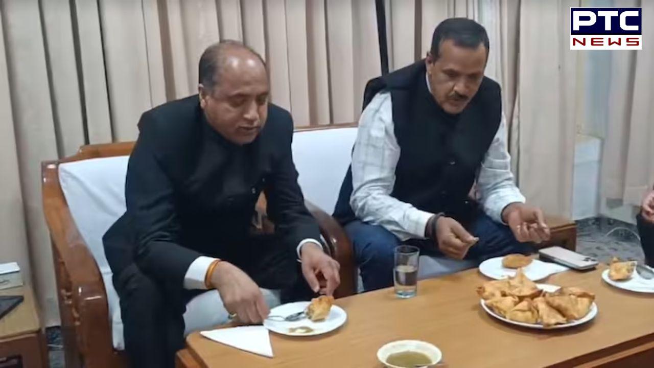 Himachal LoP Jairam Thakur hosts 'samosa' party for BJP workers amid CID probe row