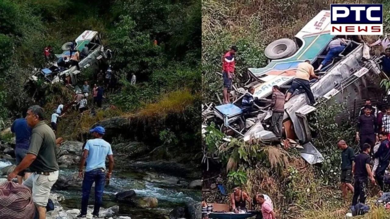 Uttarakhand Bus Accident News : ਉੱਤਰਾਖੰਡ 'ਚ ਵੱਡਾ ਹਾਦਸਾ, ਯਾਤਰੀਆਂ ਨਾਲ ਭਰੀ ਬੱਸ ਡੂੰਘੀ ਖਾਈ 'ਚ ਡਿੱਗੀ; 20 ਲੋਕਾਂ ਦੀ ਮੌਤ