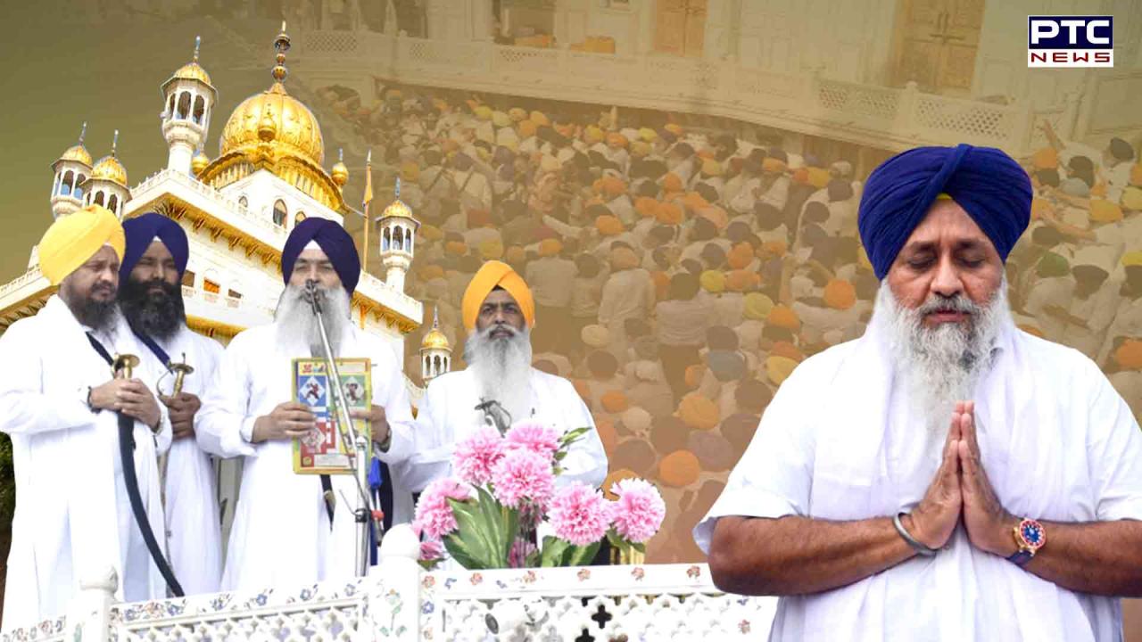 Akal Takht Jathedar announces religious punishments for Sukhbir Singh Badal, other SAD leaders