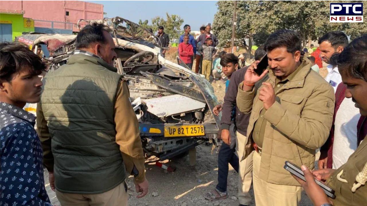 Child among 7 dead as pickup truck collides with courier container in Uttar Pradesh's Hathras; CM announces financial aid