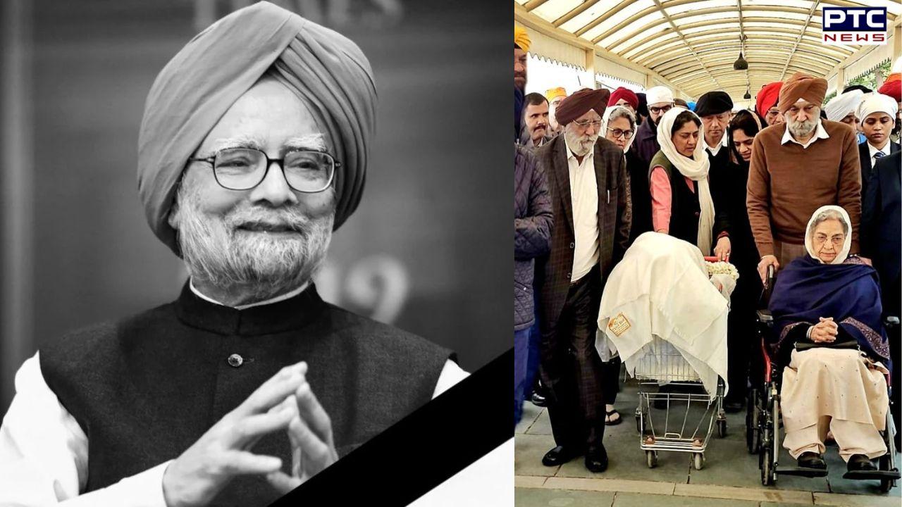 Family bids final goodbye to Dr. Manmohan Singh, ashes immersed in Yamuna; Antim ardas and kirtan to follow