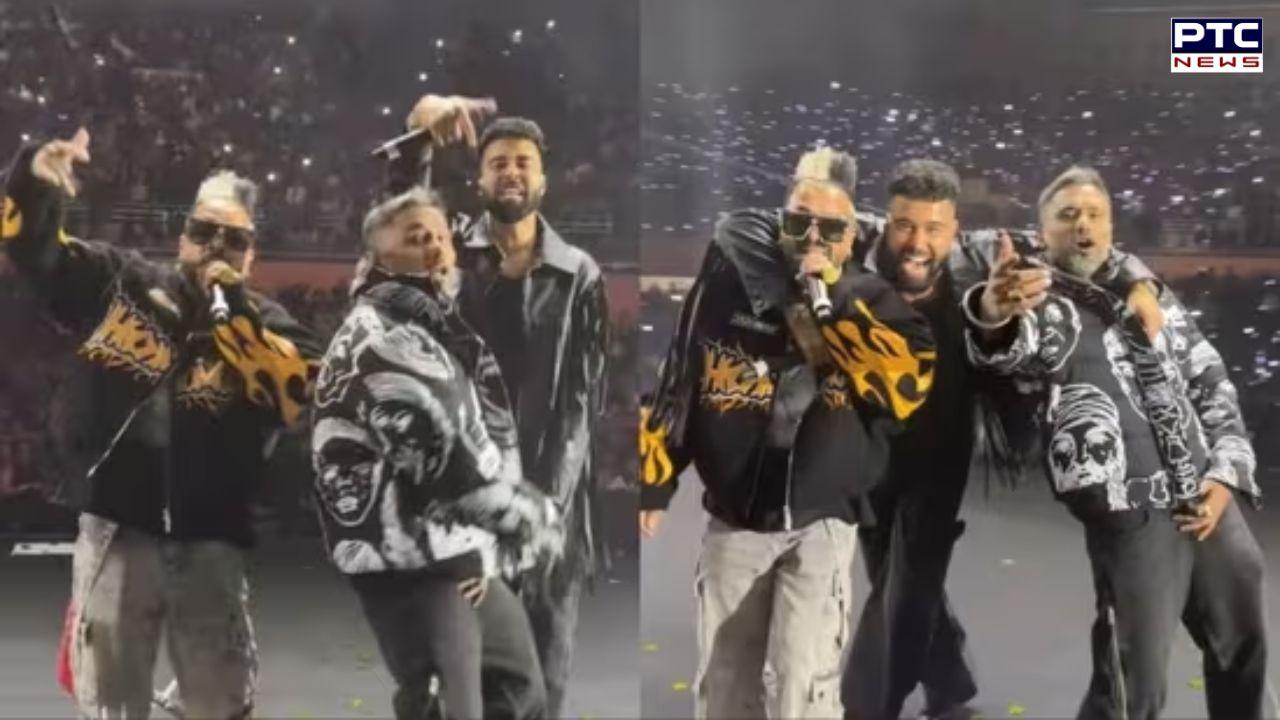 AP Dhillon concert: Fans surprised as 'Brown munde' Jazzy B and Honey Singh join AP Dhillon on stage for an unforgettable night