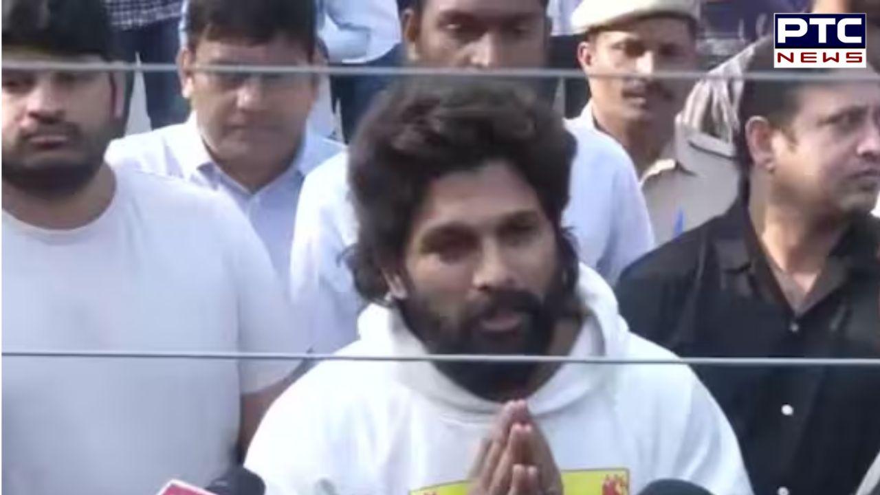 Hyderabad stampede: Telugu superstar Allu Arjun walks out of jail, says  'I respect the law and will fully cooperate'