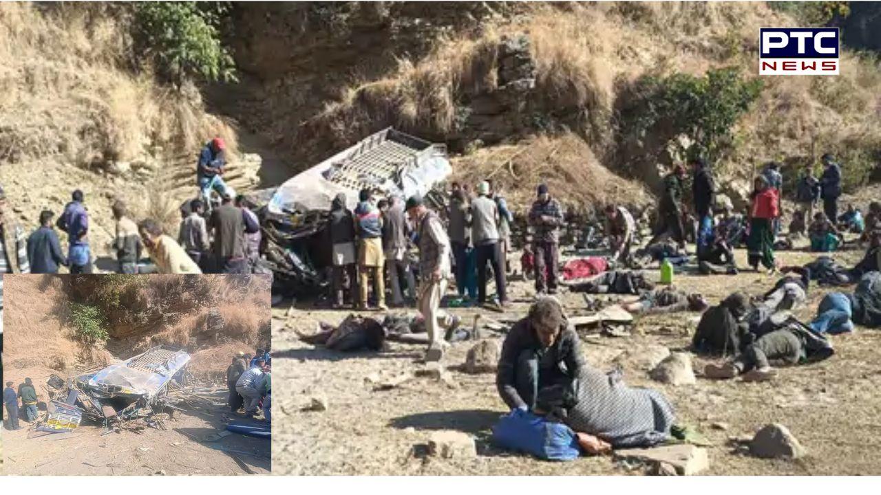 Private bus falls into gorge in Himachal's Kullu district: one dead and over 20 injured