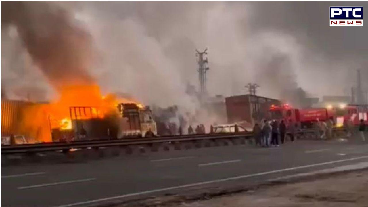 Jaipur-Ajmer Highway fire tragedy: 6 dead, 41 hurt as chemical-laden truck crashes with several vehicles near Jaipur fuel pump