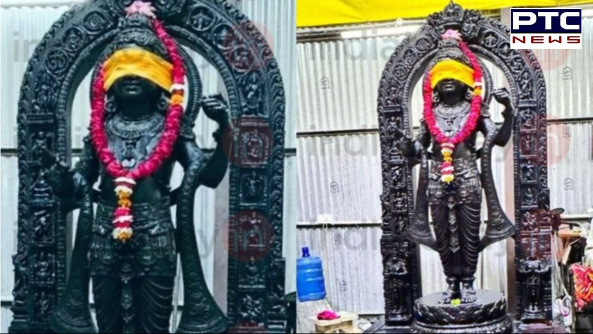 Exclusive pics of Ram Lalla idol from inside Ayodhya temple out