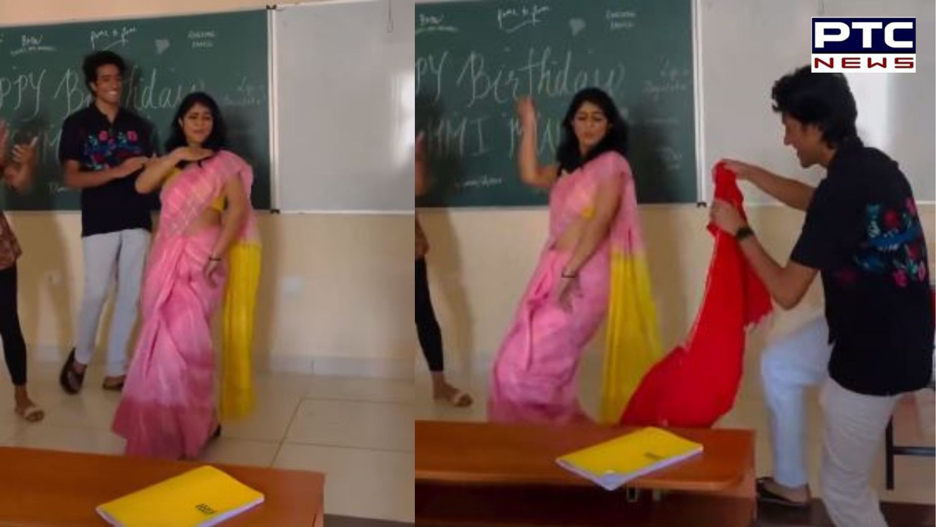 Video: ਸੋਸ਼ਲ ਮੀਡੀਆ 'ਤੇ ਛਾਇਆ ਮੈਡਮ ਜੀ ਦਾ 'Kajra Re' ਡਾਂਸ, Birthday 'ਤੇ ਕਲਾਸ 'ਚ ਹੀ ਲਾ ਦਿੱਤੇ ਠੁਮਕੇ