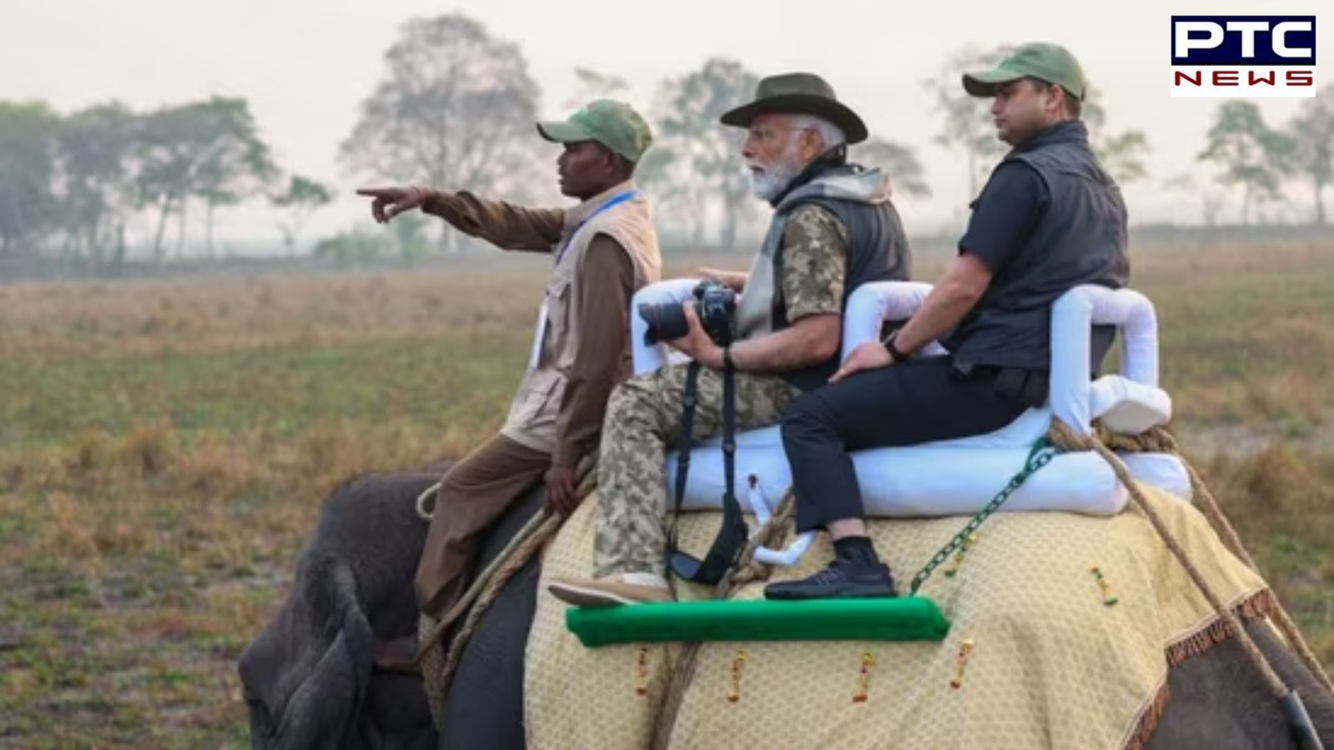On Assam visit, PM Modi explores Kaziranga National Park with elephant & jeep safaris