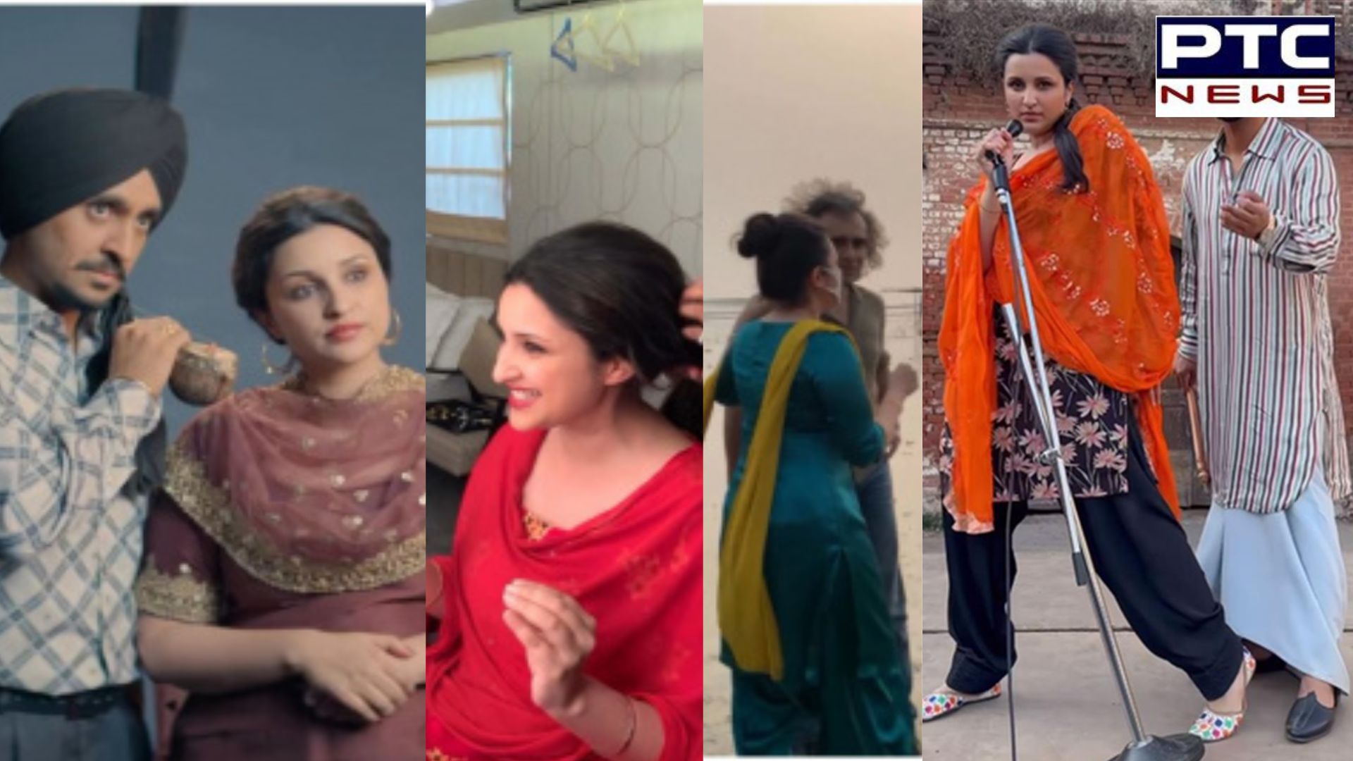 WATCH VIDEO | Parineeti Chopra drops ‘Amar Singh Chamkila’ BTS from set