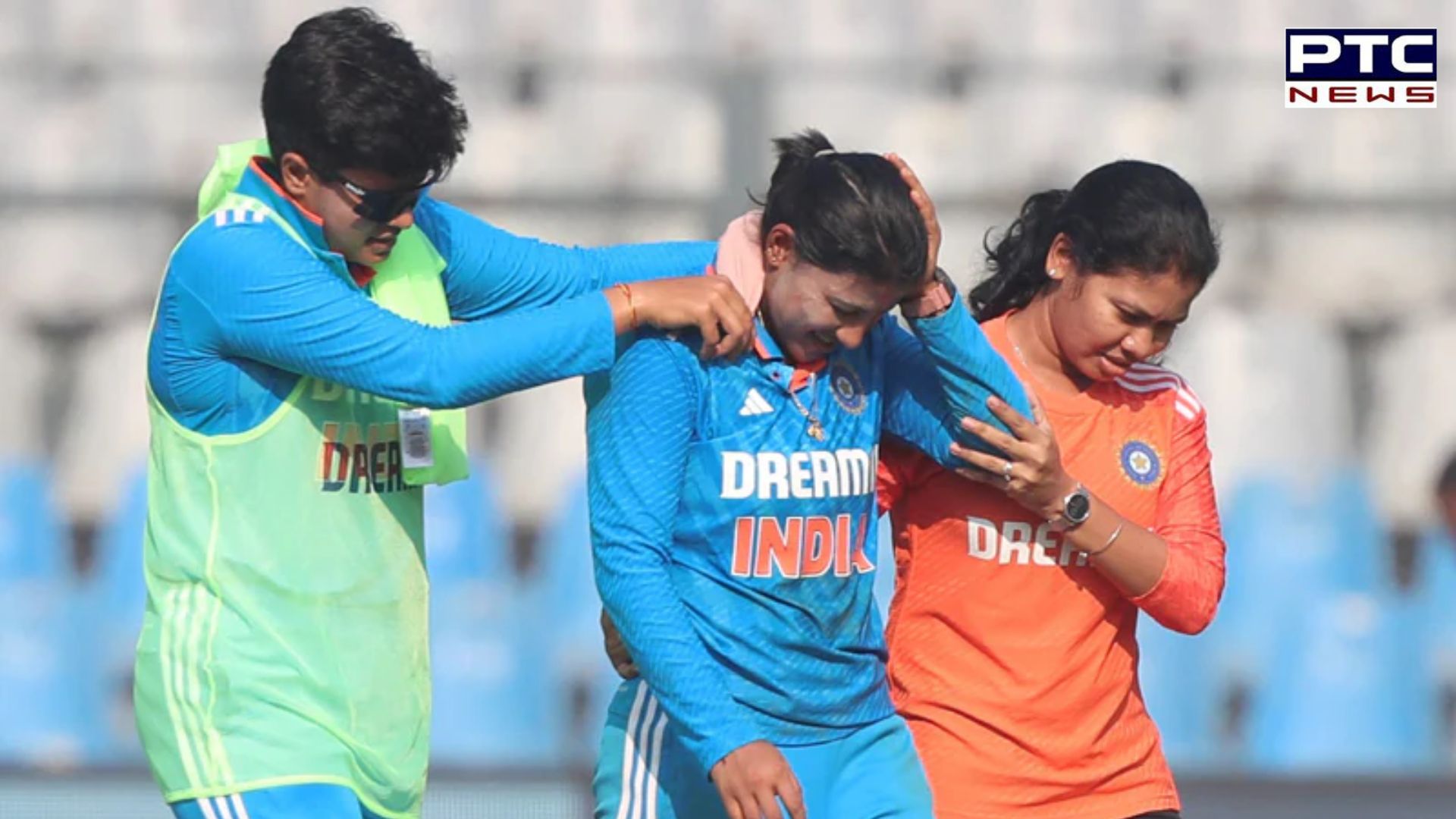 India spinner Sneh Rana suffers nasty collision with teammate, taken for scans