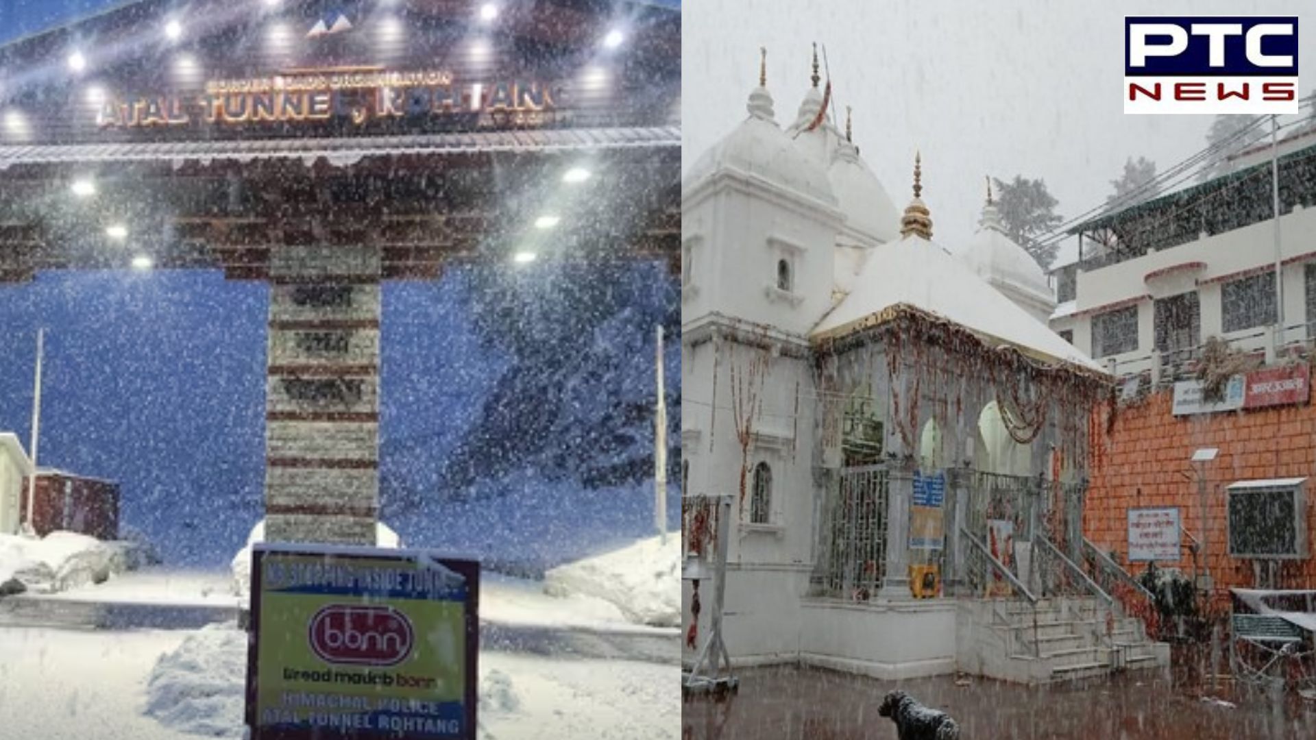 Gangotri Dham, Atal Tunnel transforms into winter wonderland after receiving snowfall