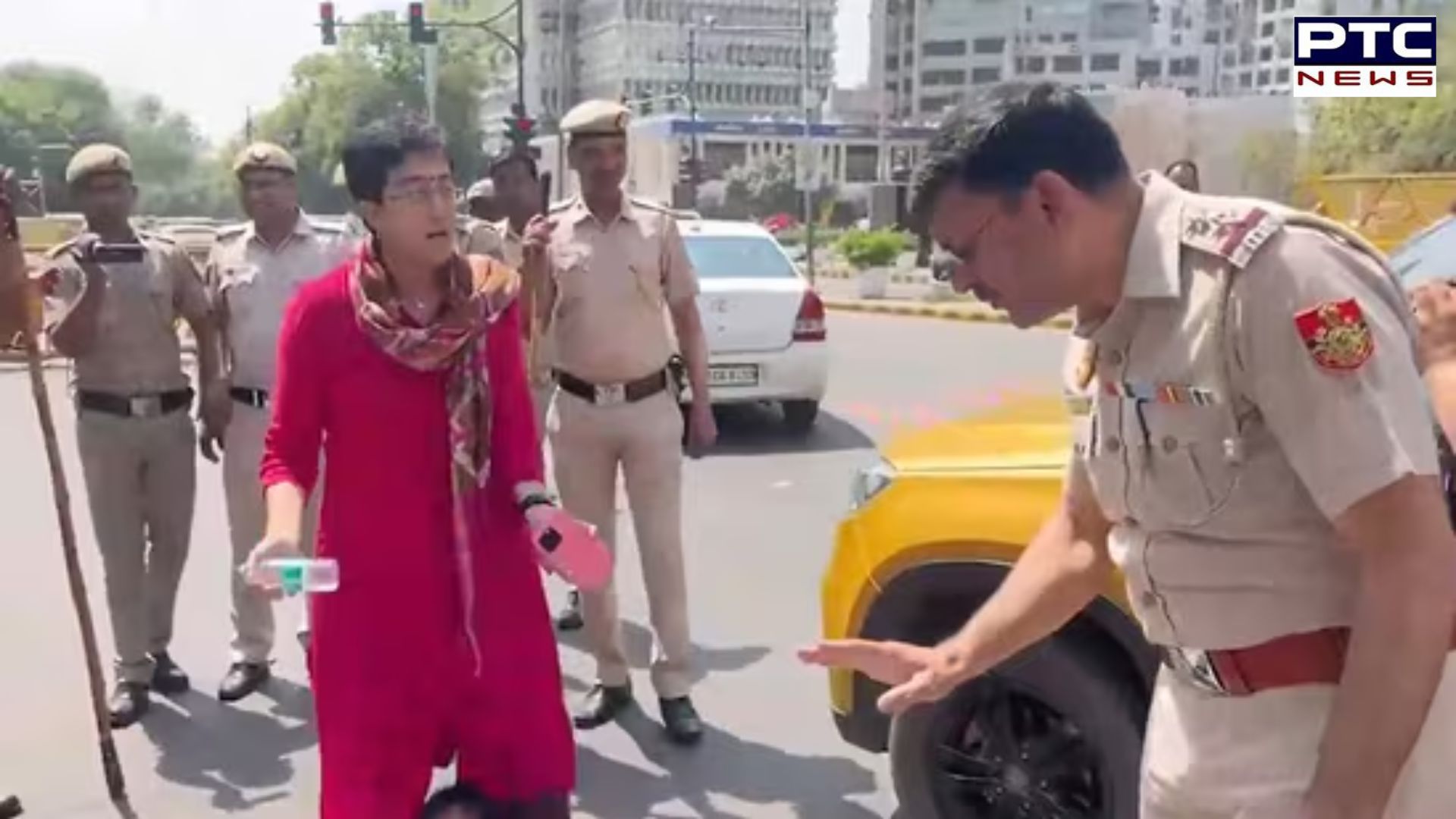 Kejriwal's arrest: Delhi Police stops Atishi's vehicle; AAP's bold response to Modi, 'shoot us'