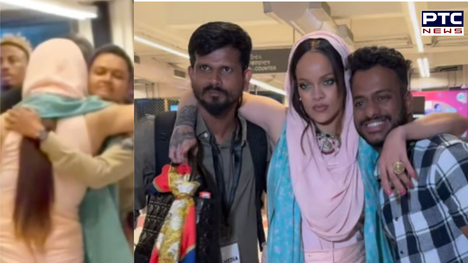 Rihanna hugs cops, strikes poses with paparazzi at Jamnagar airport | Watch