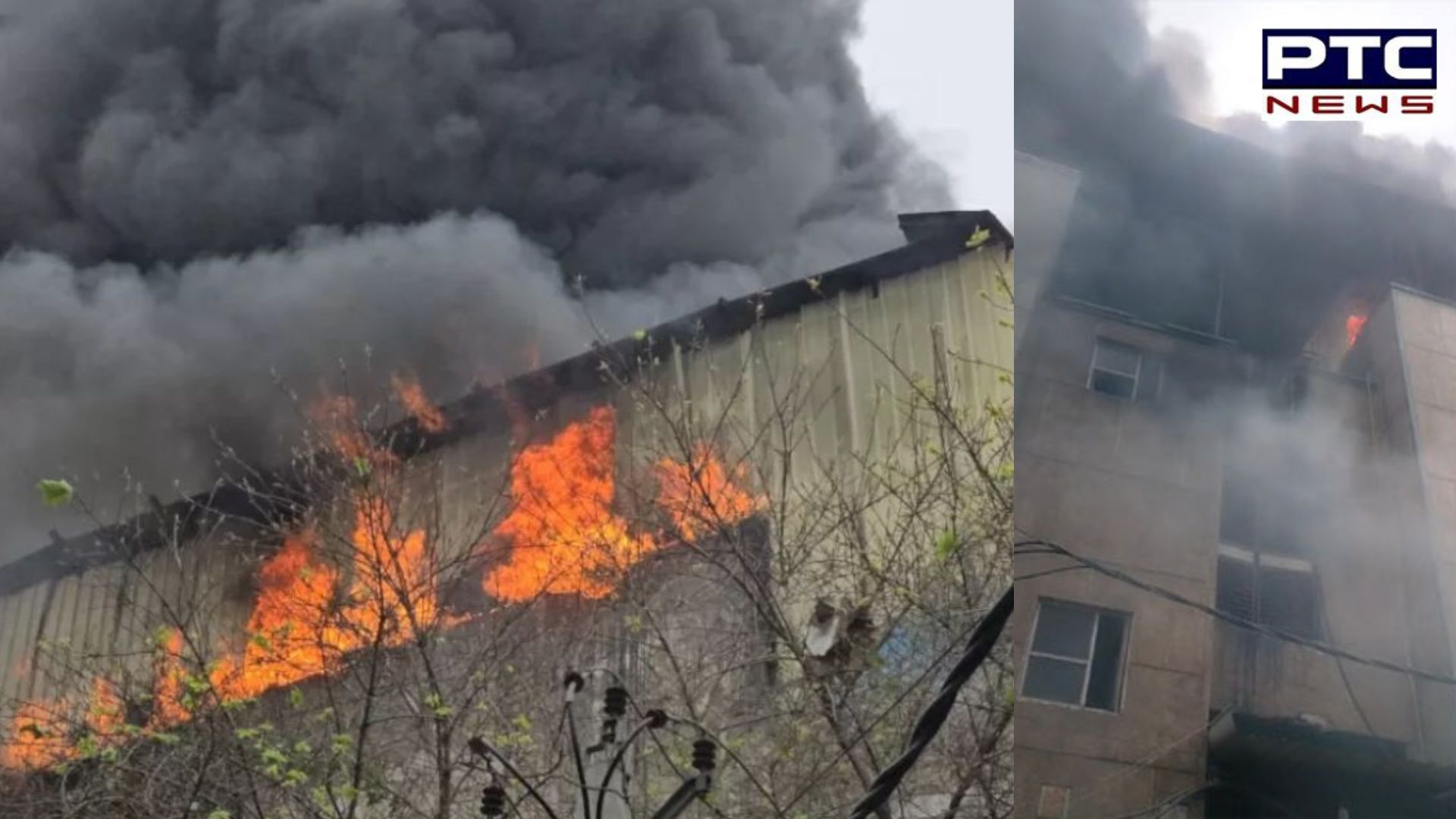 Massive fire at factory in Delhi's Narela, dousing operation on