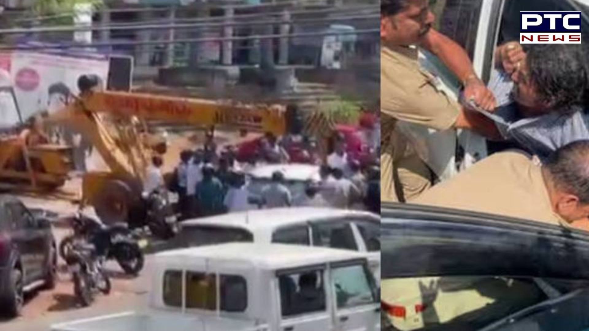 Kerala couple hits several cars after taking drugs, stopped using crane