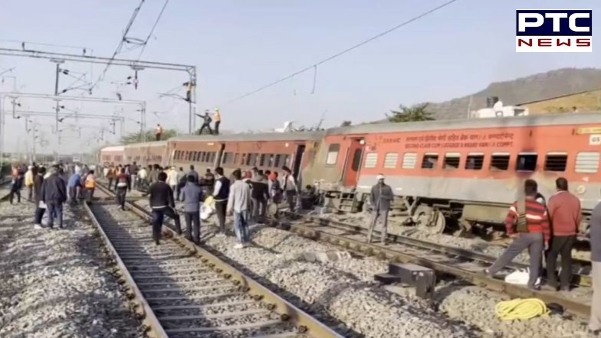 Rajasthan: 4 Coaches, Engine Of Sabarmati-agra Superfast Train Derail 