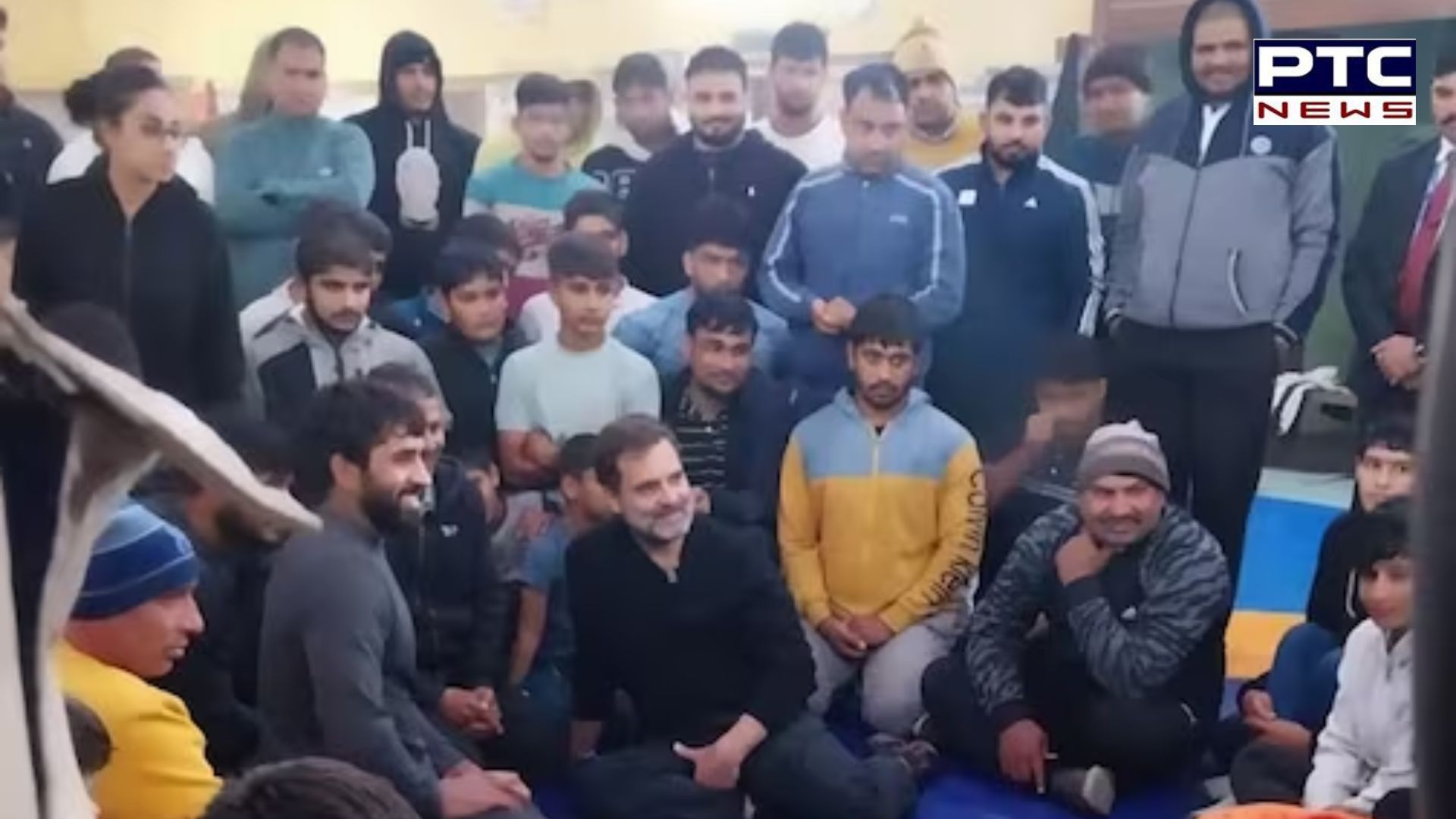 ਕੁਸ਼ਤੀ ਸੰਘ ਦੇ ਵਿਵਾਦ ਵਿਚਾਲੇ ਰਾਹੁਲ ਗਾਂਧੀ ਪਹੁੰਚੇ ਵੀਰੇਂਦਰ ਅਖਾੜਾ, ਬਜਰੰਗ ਪੂਨੀਆ ਨਾਲ ਕੀਤੀ ਮੁਲਾਕਾਤ