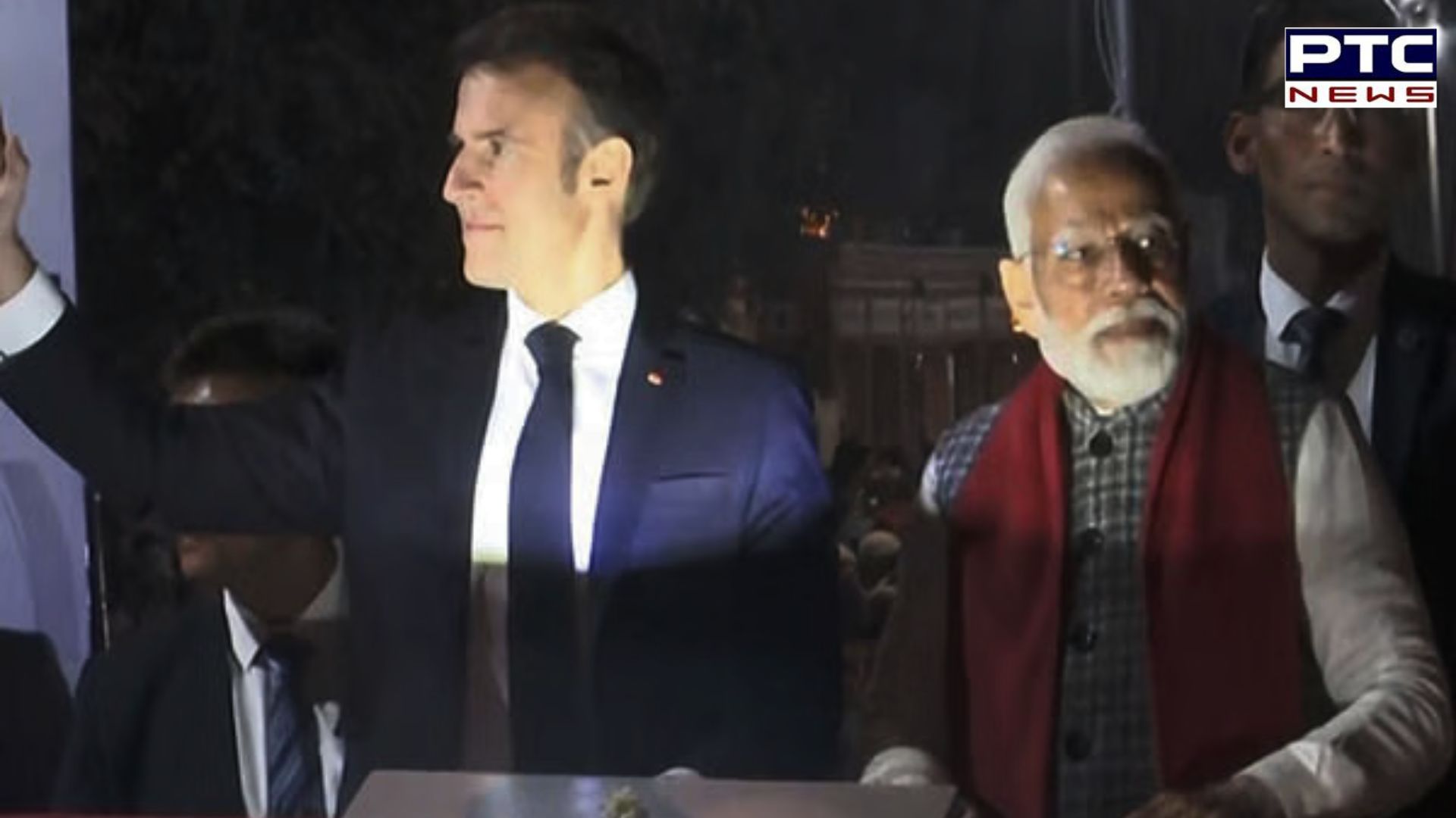 Rajasthan: PM Modi, French President Macron hold roadshow in Jaipur