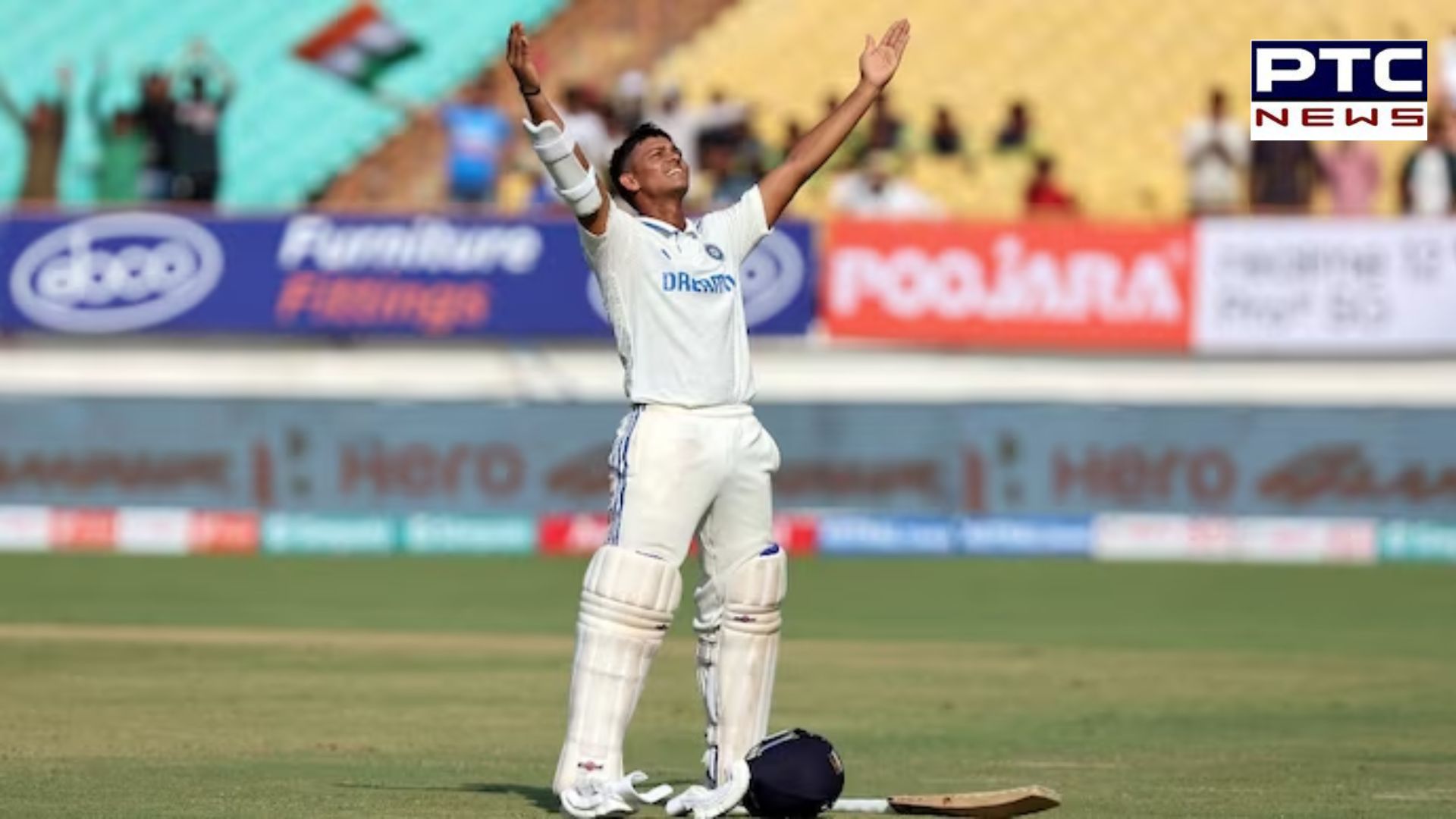 Yashasvi Jaiswal hits hat-trick of sixes, joins Kohli with 2nd double century