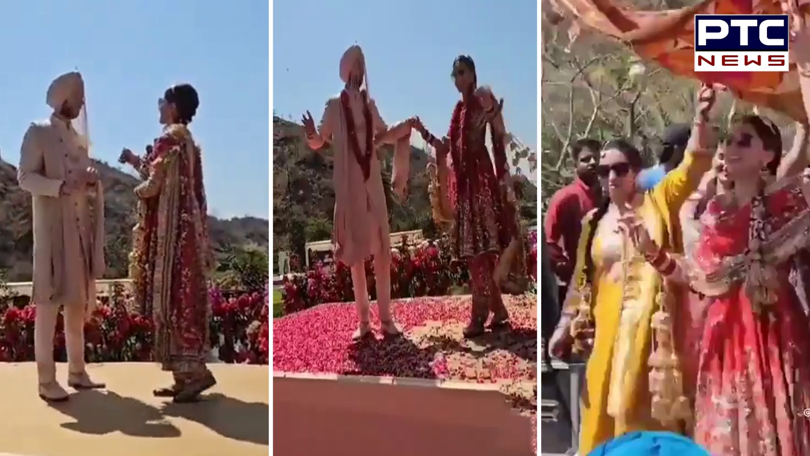 WATCH VIDEO | Taapsee Pannu-Mathias Boe’s ‘Jaimala’ ceremony clip from wedding leaked