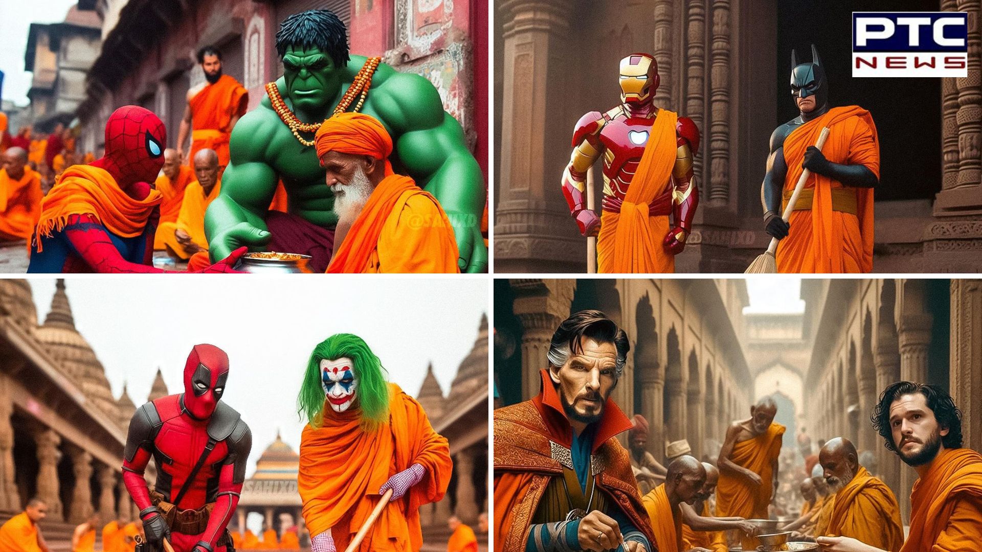 Superheroes at Ayodhya | From Thanos to Thor, AI shows them at Ram Mandir