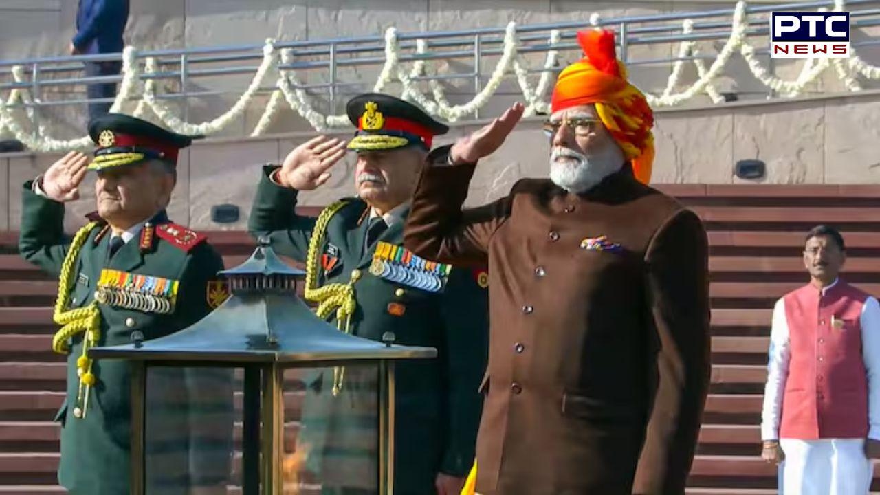 PM Modi uphold tradition, donnes vibrant coloured traditional turban for 76th Republic Day