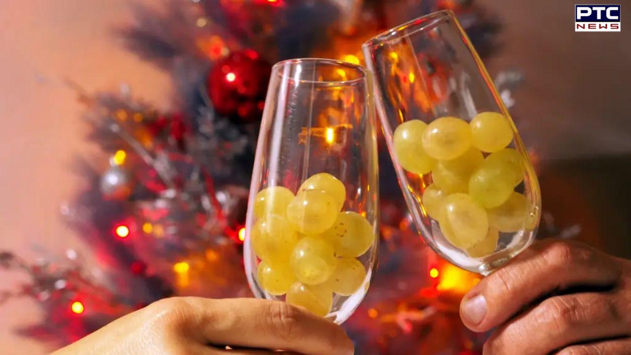 What is 12 grape tradition that took the internet by storm on New Year's eve