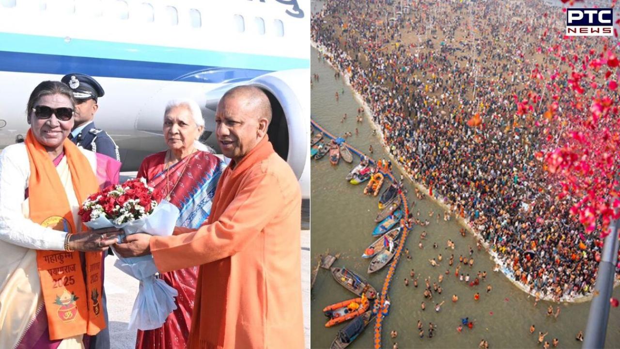 Maha Kumbh: President Droupadi Murmu takes holy dip in Triveni Sangam at Prayagraj
