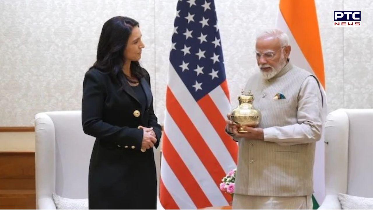 PM Modi meets Tulsi Gabbard, gifts sacred Maha Kumbh water; Gabbard values Bhagavad Gita teachings